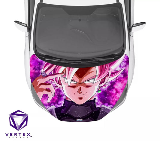 Goku Black SS Rose Anime Hood Wrap 65" X 50"