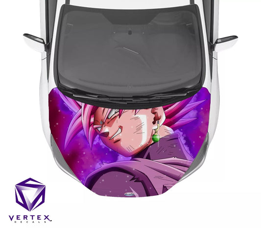 Goku Black SS Rose Anime Hood Wrap 65" X 50"