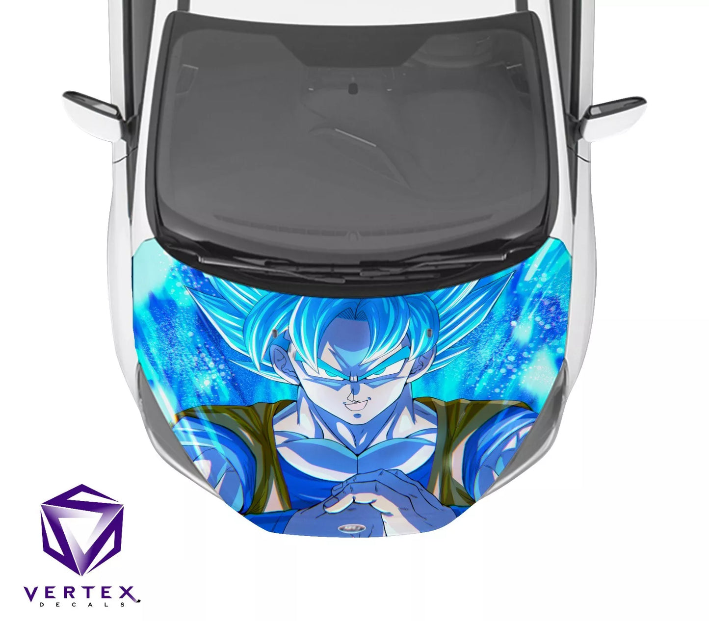 Goku Blue Anime Hood Wrap 65 X 50
