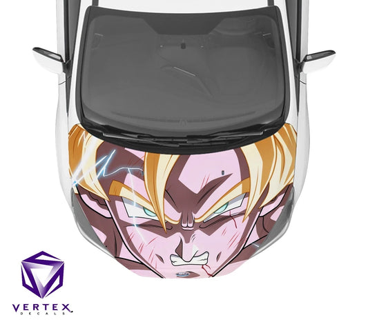 Goku SS2 Anime Hood Wrap 65" X 50"
