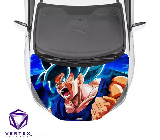 Goku Super Saiyan Blue Anime Hood Wrap 65 X 50