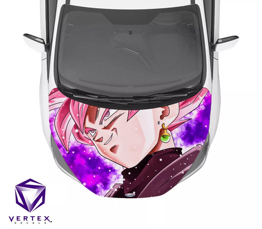 Goku Black SS Rose Anime Hood Wrap 65" X 50"