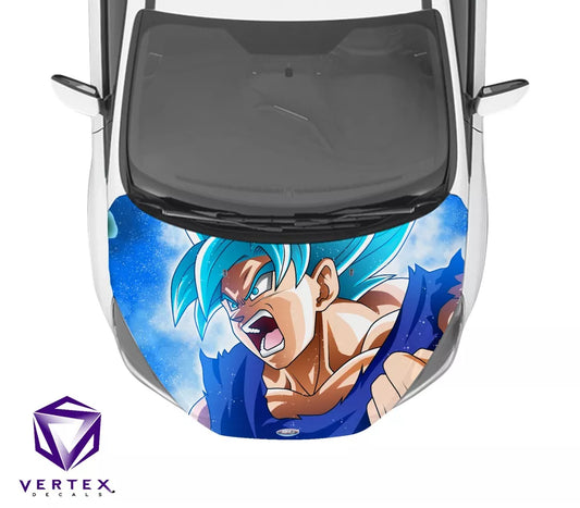 Goku Super Saiyan Blue Anime Hood Wrap 65" X 50"