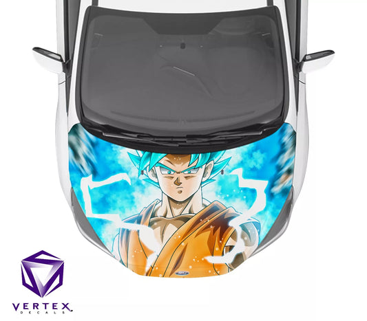 Goku Super Saiyan Blue Anime Hood Wrap 65" X 50"