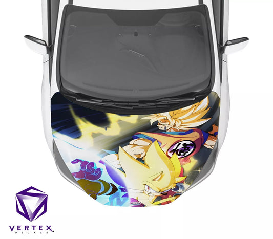 Goku & Sonic Anime Hood Wrap 65" X 50"