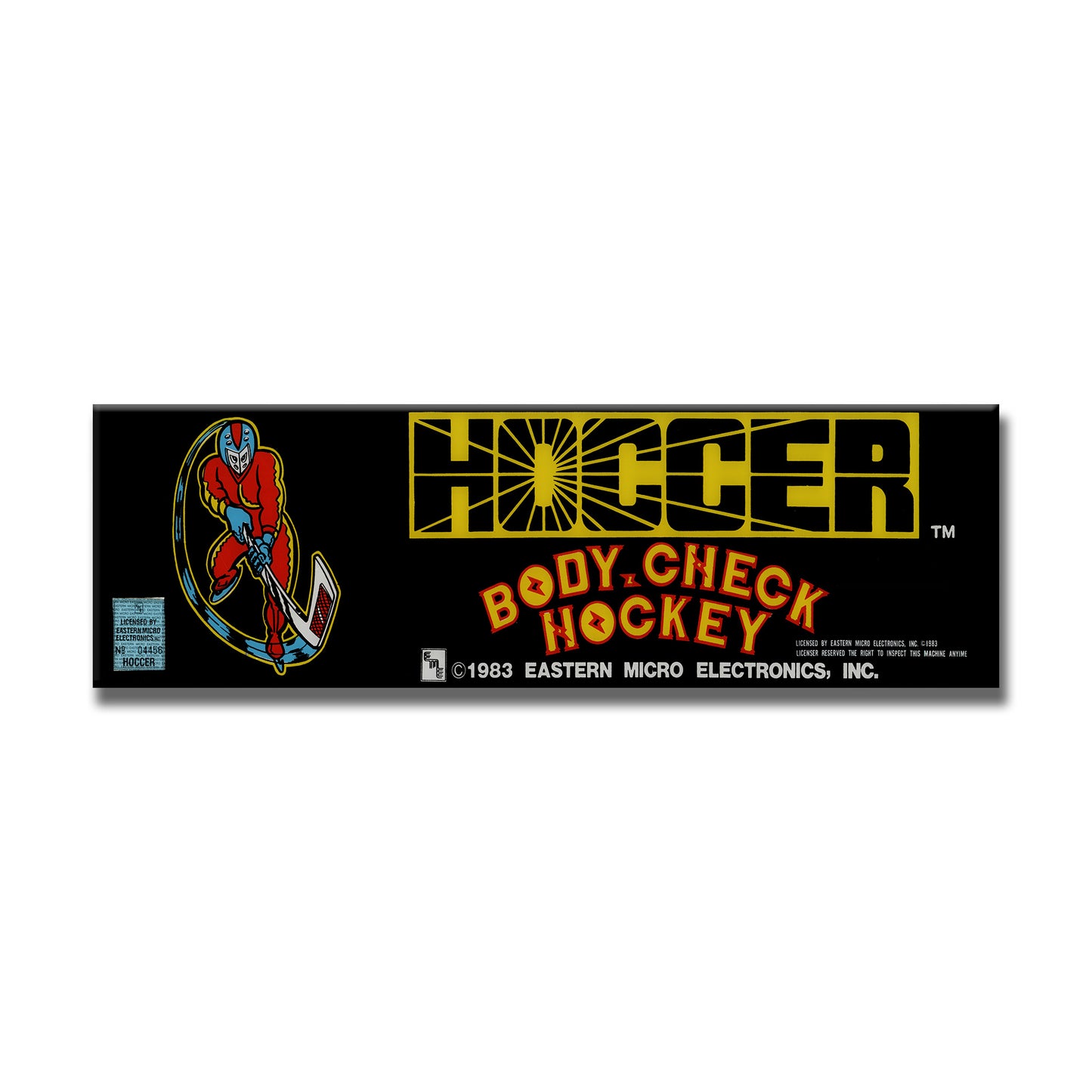 Hoccer Arcade Backlit Marquee Insert 26" x 8"