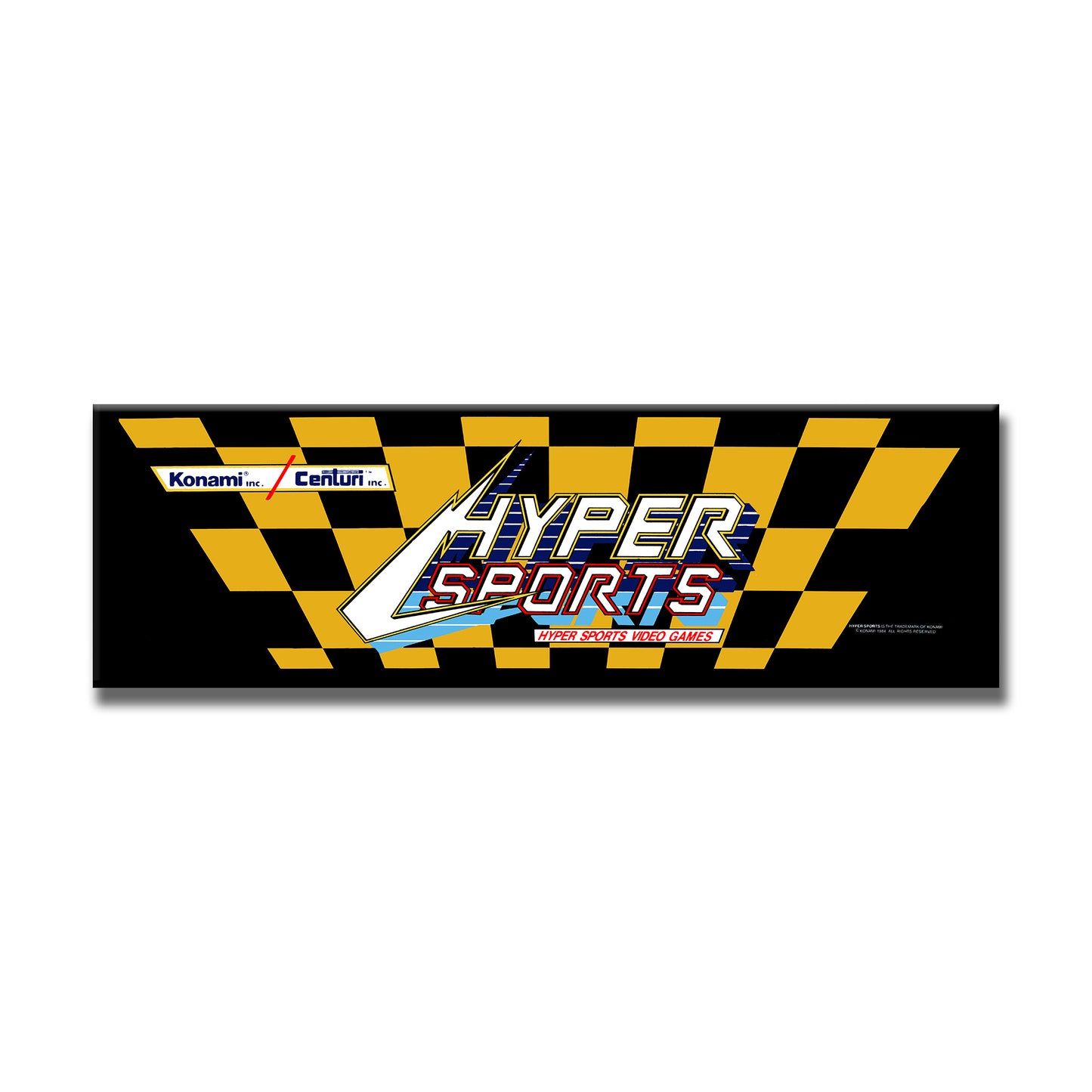Hyper Sports Arcade Backlit Marquee Insert 26" x 8"