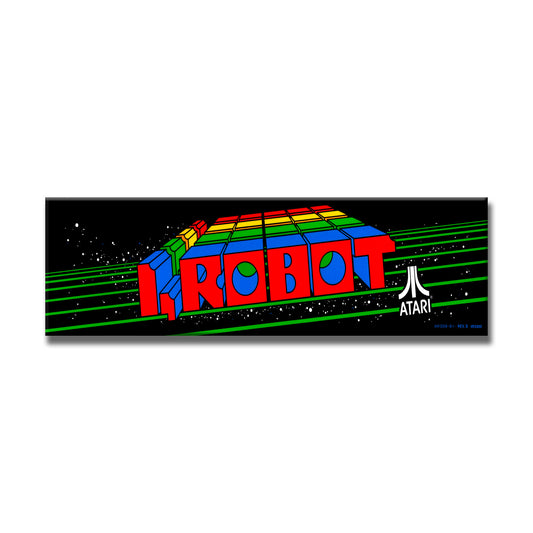 I Robot Arcade Backlit Marquee Insert 26" x 8"