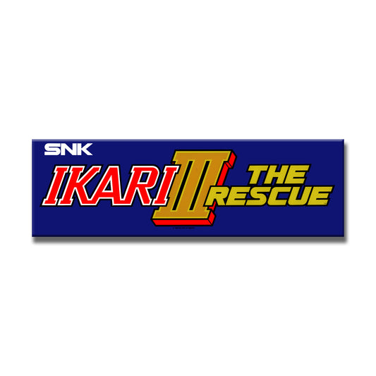 Ikari III The Rescue Arcade Backlit Marquee Insert 26" x 8"