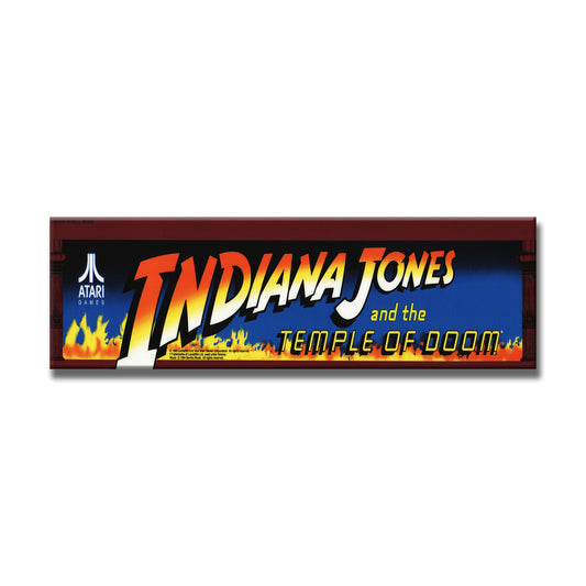 Indiana Jones Arcade Backlit Marquee Insert 26" x 8"