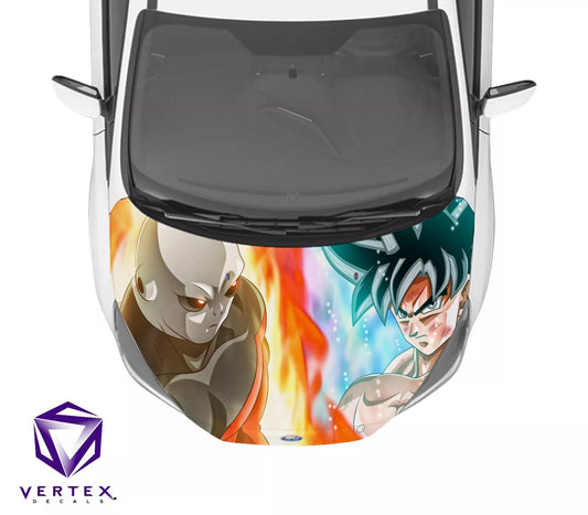Jiren & Goku Anime Hood Wrap 65" X 50"