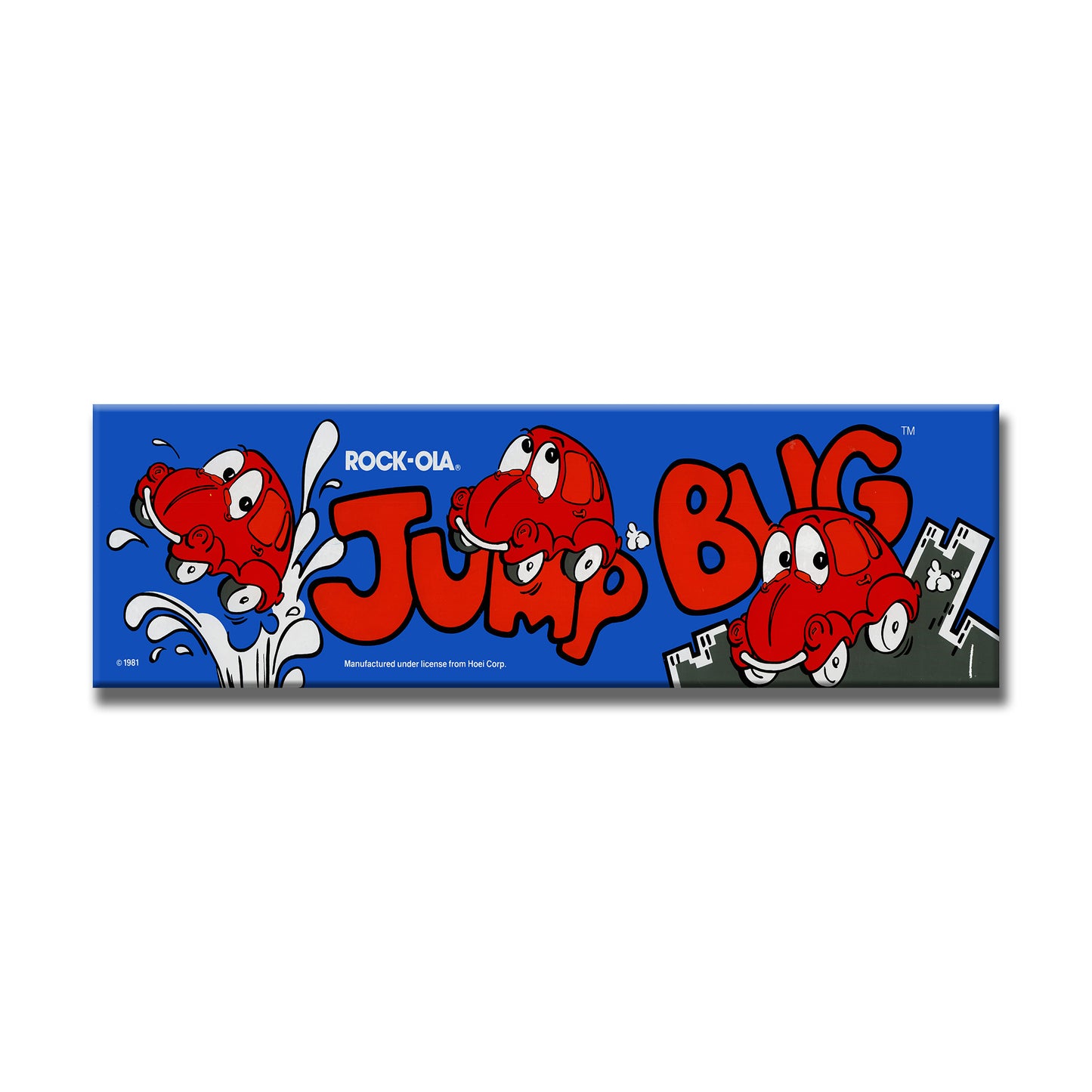 Jump Bug Arcade Backlit Marquee Insert 26" x 8"