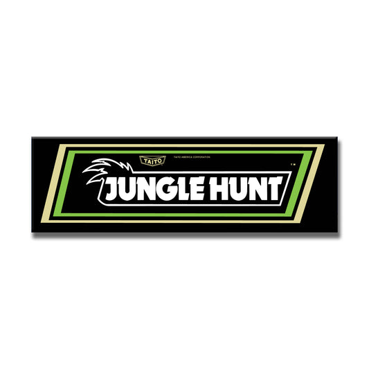 Jungle Hunt Arcade Backlit Marquee Insert 26" x 8"