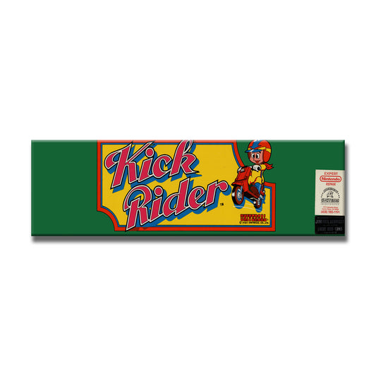 Kick Rider Arcade Backlit Marquee Insert 26" x 8"