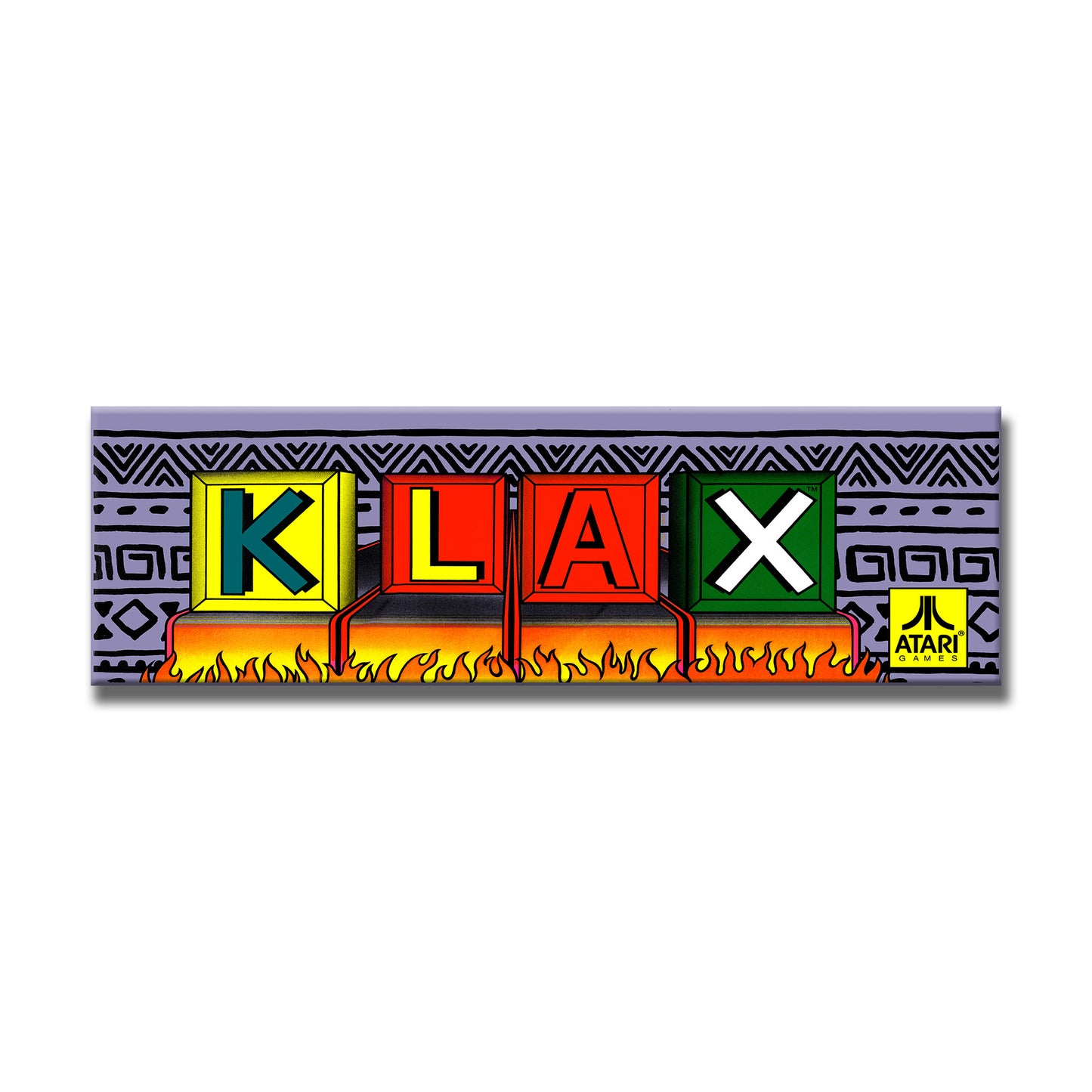 Klax Arcade Backlit Marquee Insert 26" x 8"