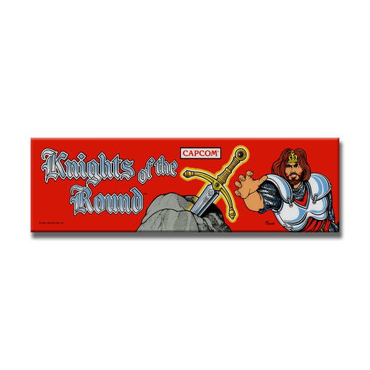 Knights of the Round Arcade Backlit Marquee Insert 26" x 8"