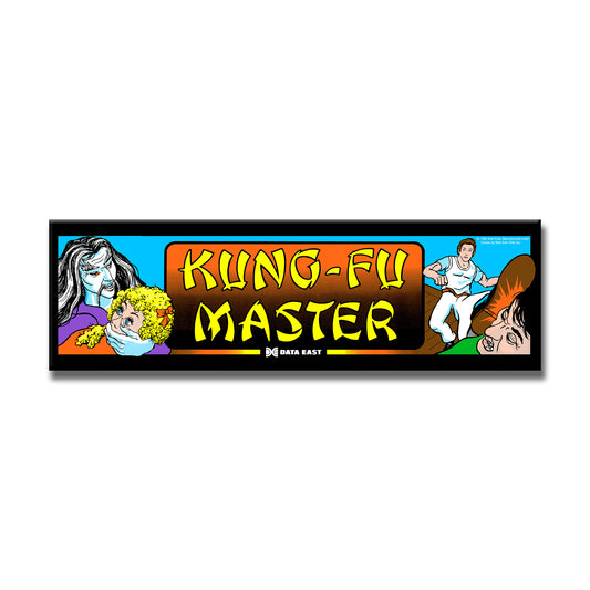 Kung Fu Master Arcade Backlit Marquee Insert 26" x 8"