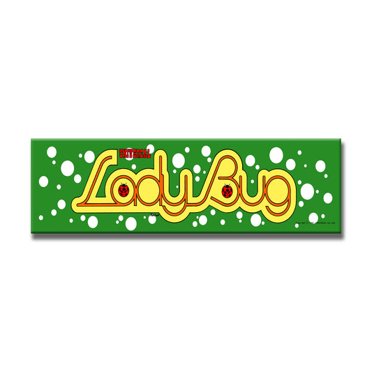 Lady Bug Arcade Backlit Marquee Insert 26" x 8"