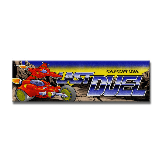 Last Duel Arcade Backlit Marquee Insert 26" x 8"