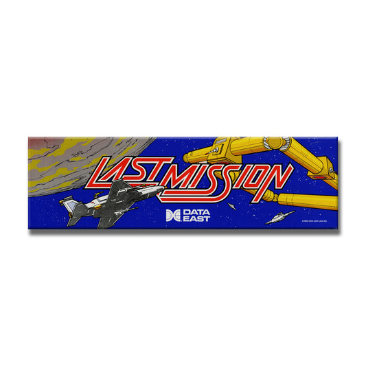 Last Mission Arcade Backlit Marquee Insert 26" x 8"