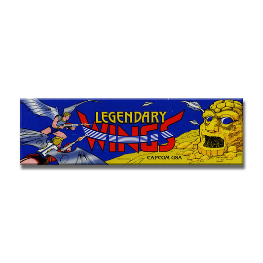 Legendary Wings Arcade Backlit Marquee Insert 26" x 8"