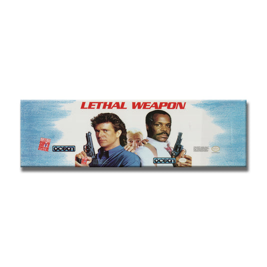 Lethal Weapon Arcade Backlit Marquee Insert 26" x 8"