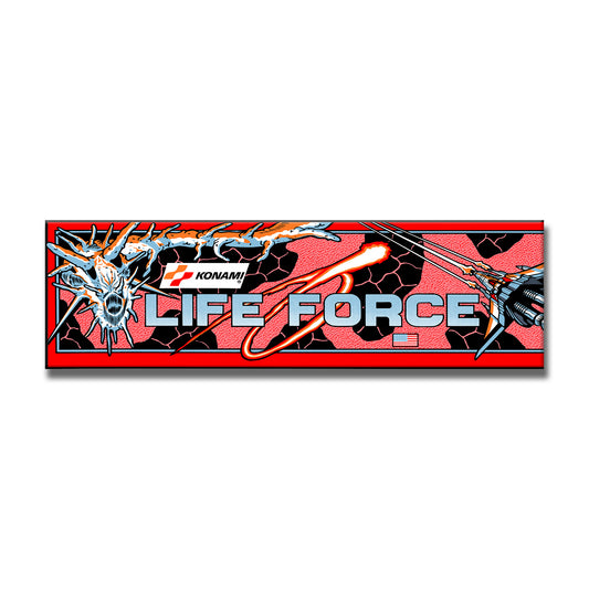 Life Force Arcade Backlit Marquee Insert 26" x 8"