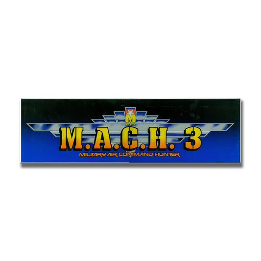 MACH 3 Arcade Backlit Marquee Insert 26" x 8"