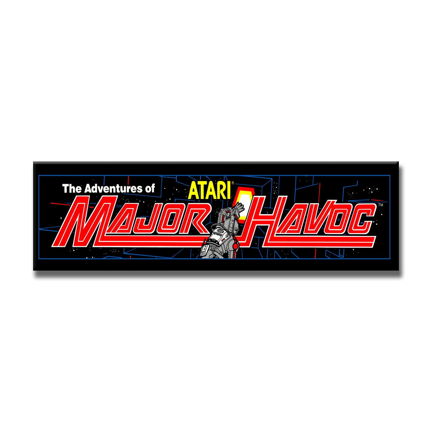Major Havoc Arcade Backlit Marquee Insert 26" x 8"
