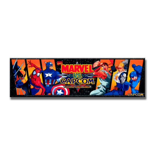 Marvel vs Capcom Arcade Backlit Marquee Insert 26" x 8"