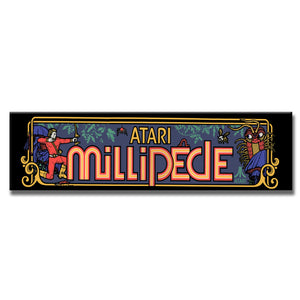 Millipede Arcade Backlit Marquee Insert 26" x 8"