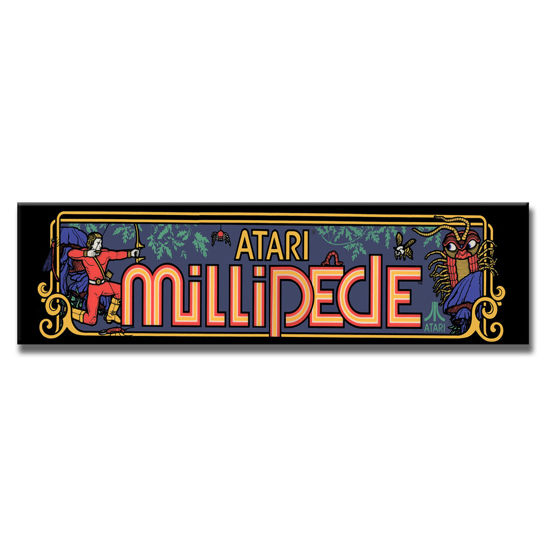 Millipede Arcade Backlit Marquee Insert 26