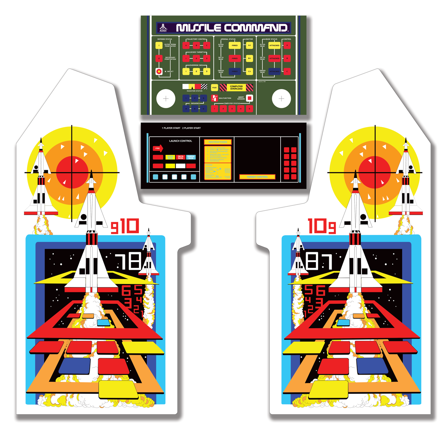 Missile Command Side Art & CPO plus Header