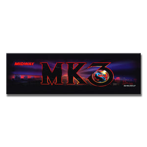 Mortal Kombat 3 Arcade Backlit Marquee Insert 26" x 8"