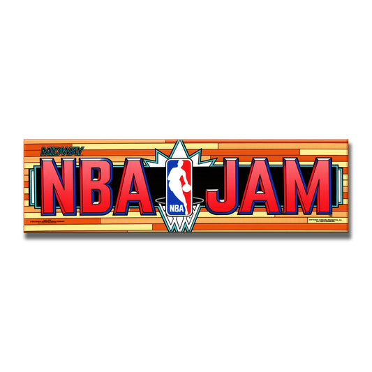 NBA Jam Arcade Backlit Marquee Insert 26" x 8"