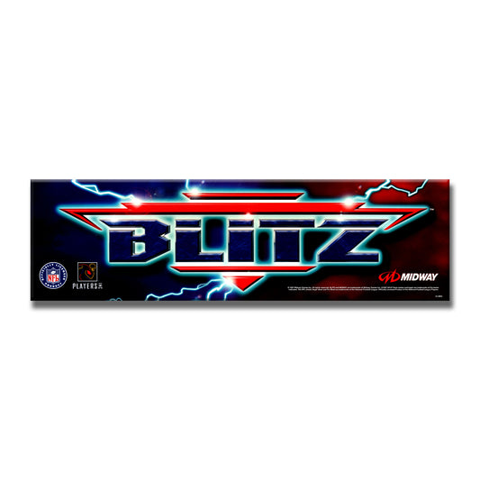 NFL Blitz Arcade Backlit Marquee Insert 26" x 8"