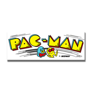 Pac Man Arcade Backlit Marquee Insert 26" x 8"