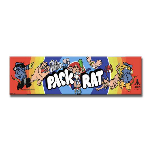 Peter Pack Rat Arcade Backlit Marquee Insert 26" x 8"