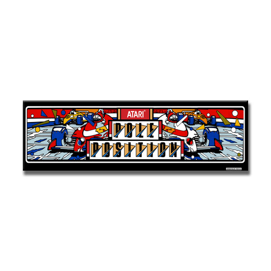 Pole Position Arcade Backlit Marquee Insert 26" x 8"