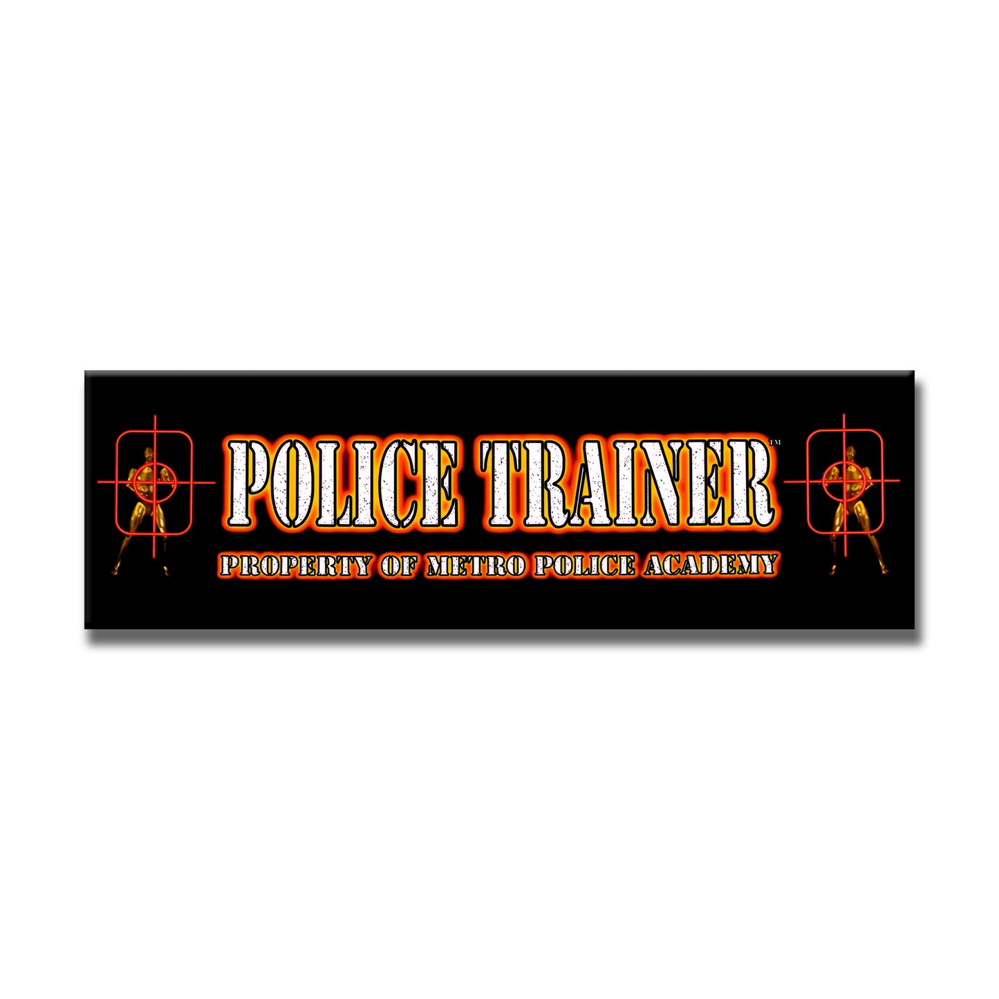 Police Trainer Arcade Backlit Marquee Insert 26" x 8"