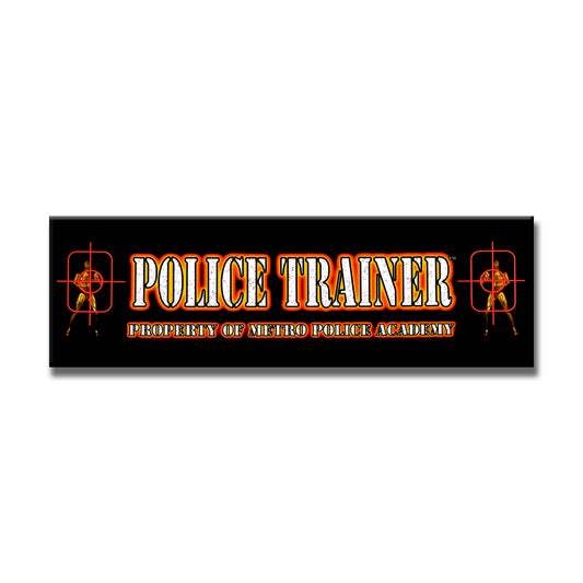 Police Trainer Arcade Backlit Marquee Insert 26" x 8"