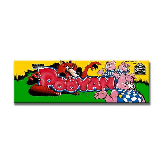 Pooyan Arcade Backlit Marquee Insert 26" x 8"
