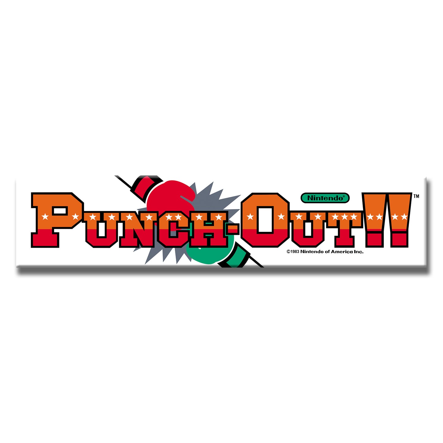 Punch-Out Arcade Backlit Marquee Insert 26" x 8"