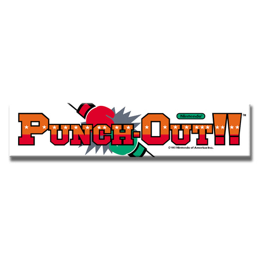 Punch-Out Arcade Backlit Marquee Insert 26" x 8"