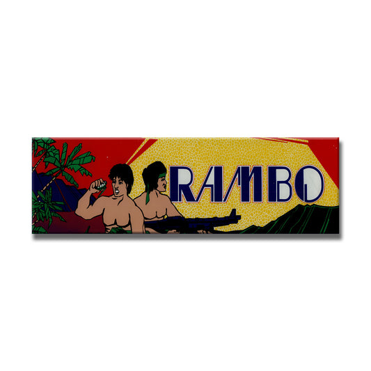 Rambo Arcade Backlit Marquee Insert 26" x 8"