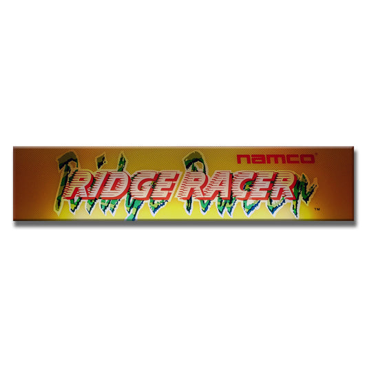 Ridge Racer Arcade Backlit Marquee Insert 26" x 8"
