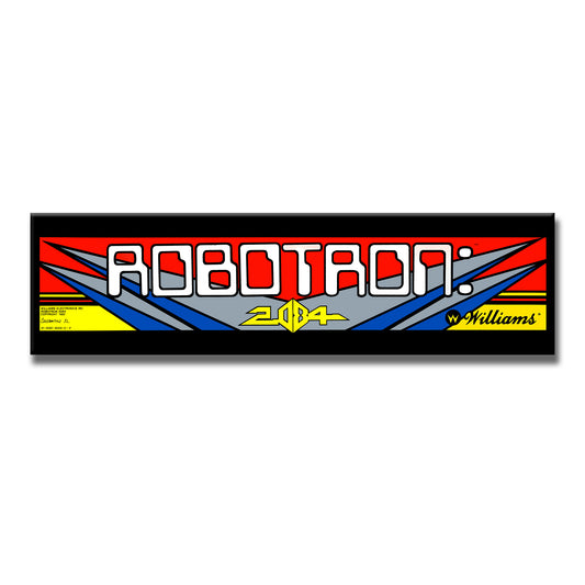 Robotron Arcade Backlit Marquee Insert 26" x 8"