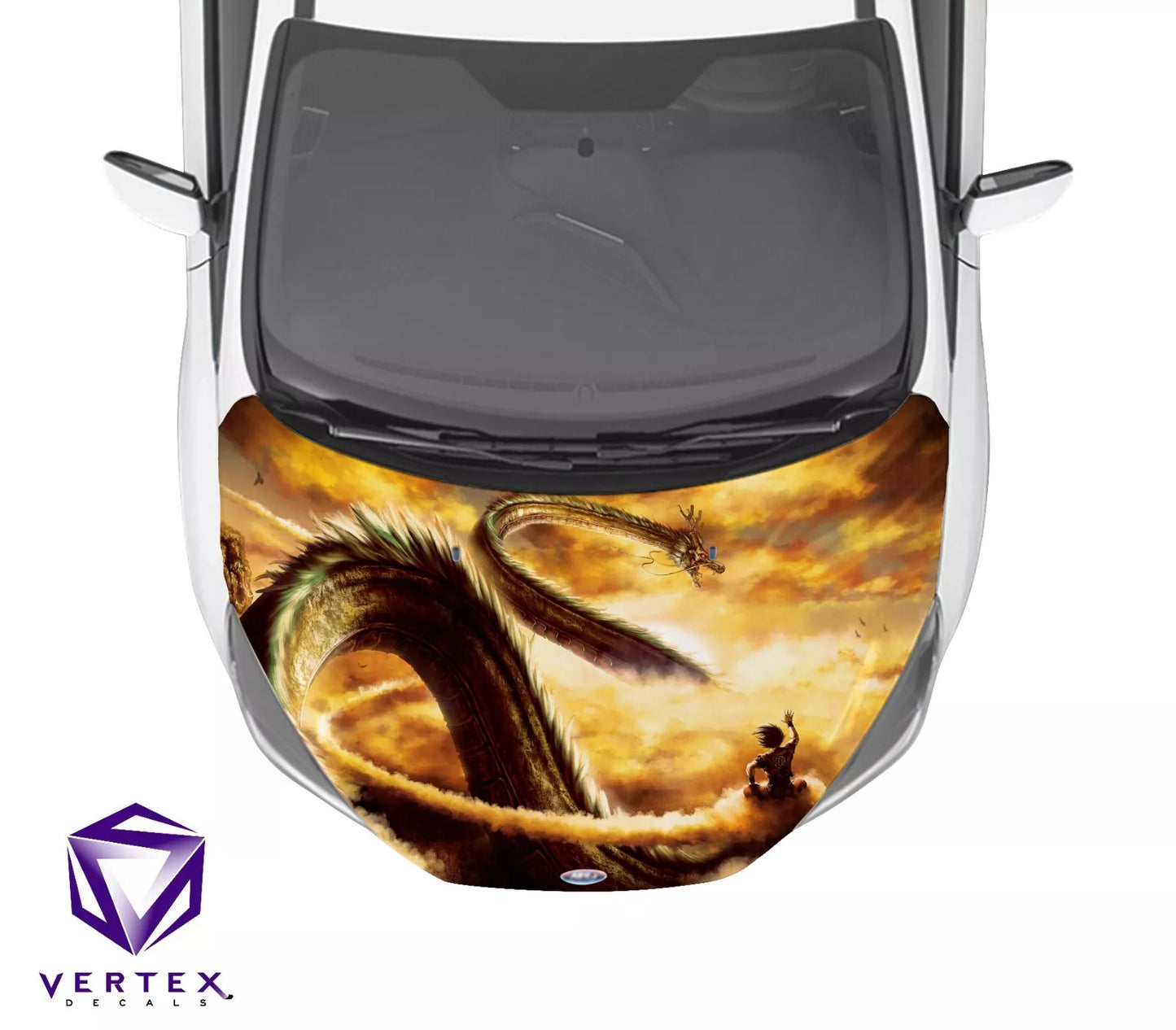 Goku & Shenron Anime Hood Wrap 65" X 50"