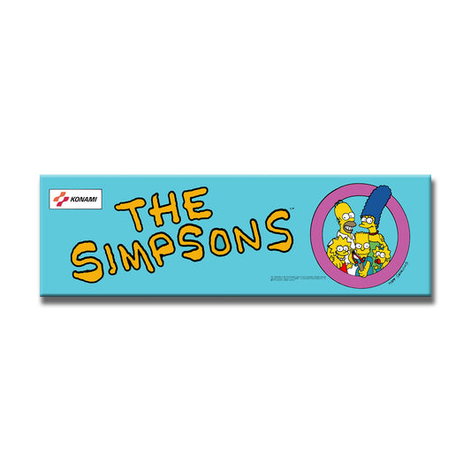 Simpsons Marquee Arcade Backlit Marquee Insert 26" x 8"