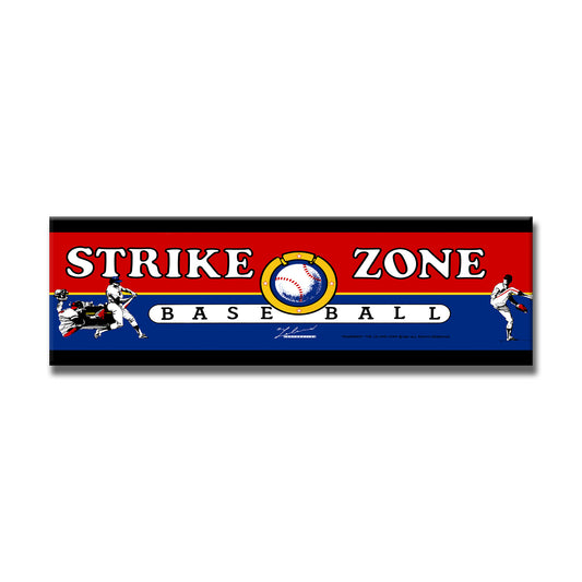 Strike Zone Baseball Marquee Arcade Backlit Marquee Insert 26" x 8"
